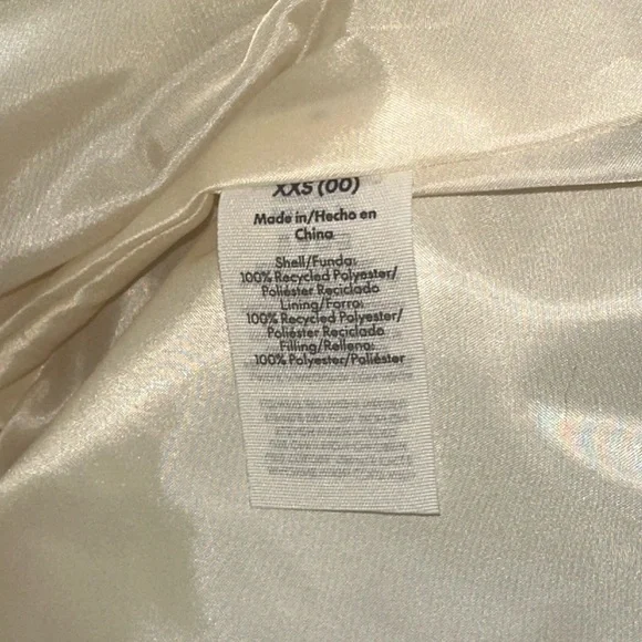 No Boundaries Floral Quilted Bow Jacket Cottagecore Coquette Cropped Puffer NWT - Picture 8 of 11